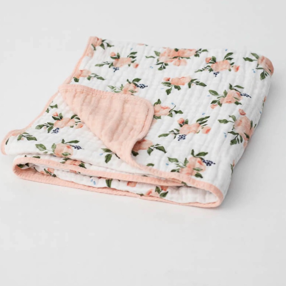 LITTLE UNICORN WATERCOLOR ROSES QUILT